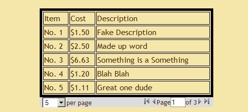 table-pagination-jQuery表格插件