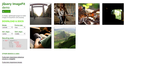 jQuery ImageFit jQuery ImageFit