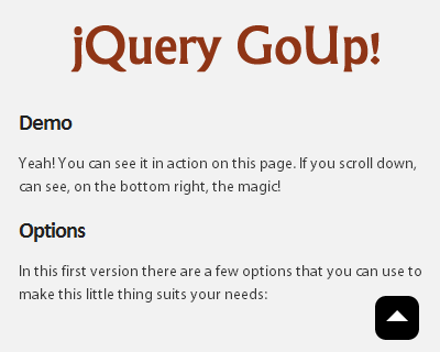 jQuery-GoUp jQuery-GoUp