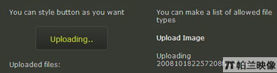 5款Ajax文件上传控件 jQuery: Ajax file upload