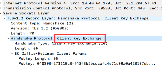 clinet key exchange报文