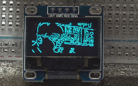 ▲ 图2.1.21 . oled显示图像测试结果