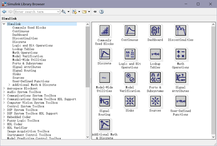 Simulink Library Browser窗口