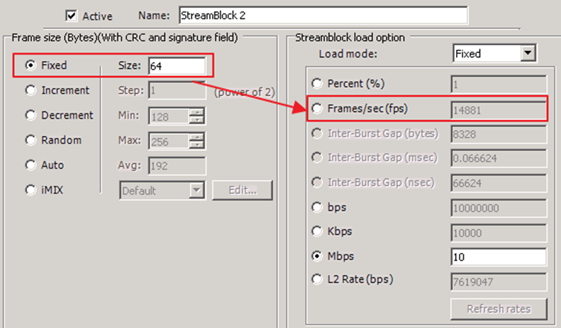 图5 testcenter测试仪验证