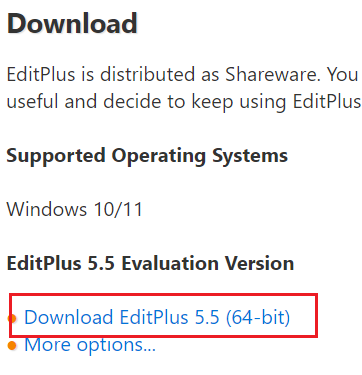 EditPlus 下载地址