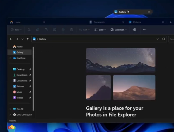 微软悄悄优化win11文件管理器：标签页可以拖拽拆分了