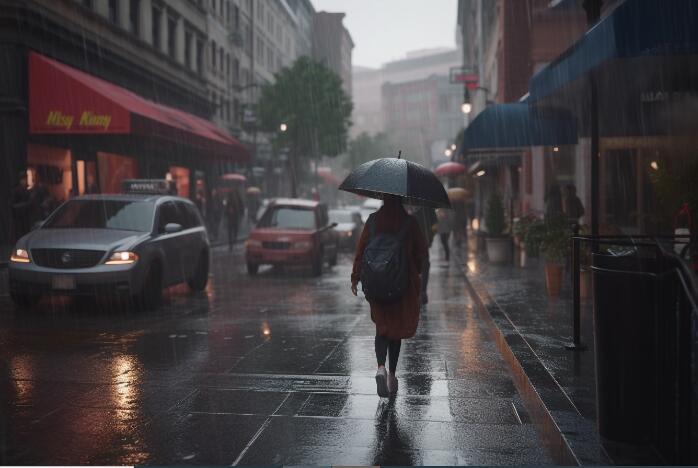 下雨 街道 行人 (1) (图片来源:ai合成) 下雨 街道 行人 (1)