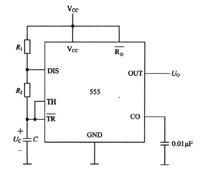 由555构成的多谐震荡器