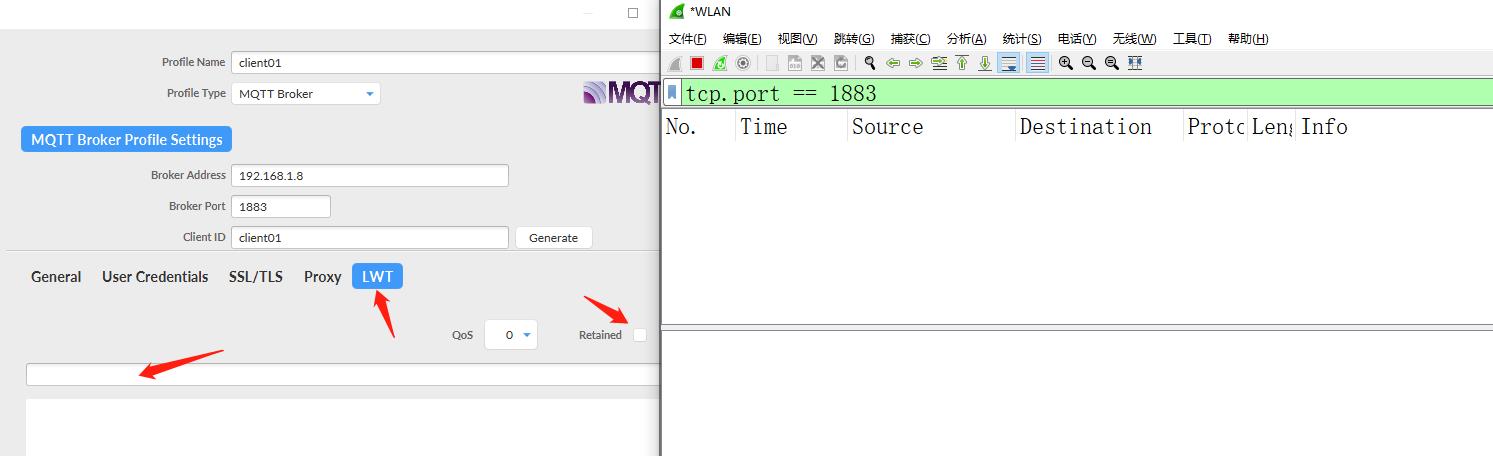 发起不含遗嘱的连接