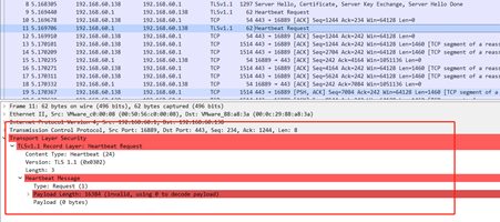 心跳检测请求包异常报文