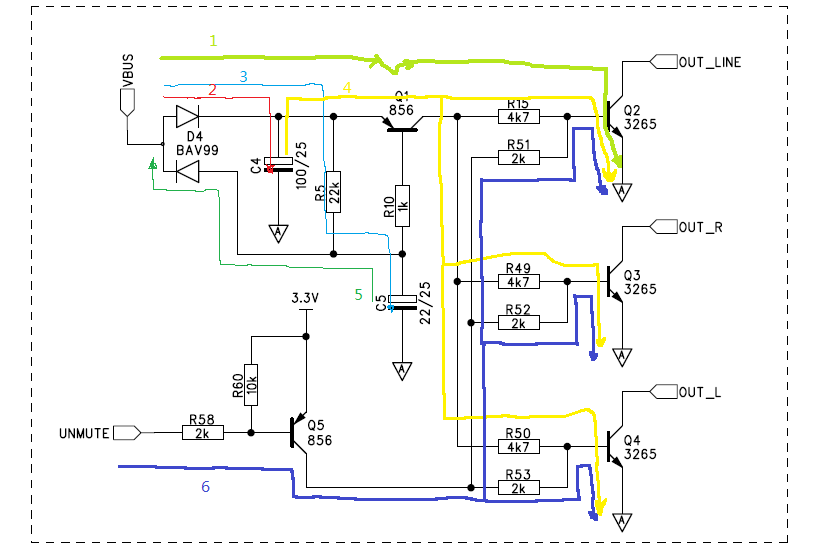 **图1、软硬件MUTE电路**