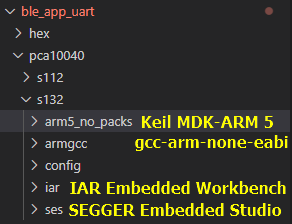 nRF5 SDK 支持的四种开发工具