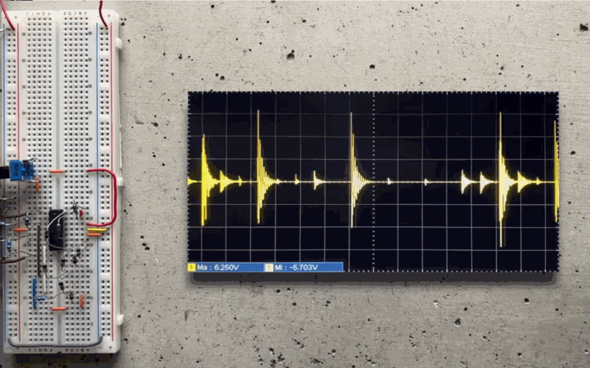 ▲ 图1.4.2  VCA电路的测试效果