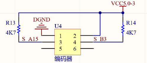 ▲ 图4.5 编码器电路原理图