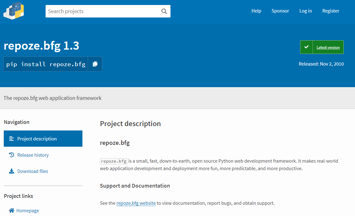 repoze.bfg