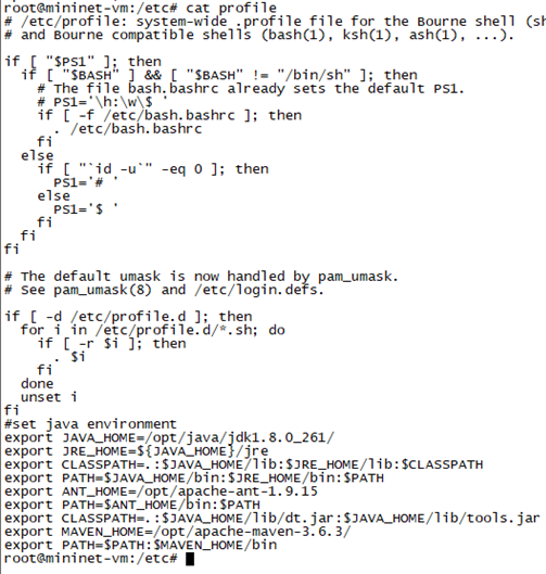 图 4修改profile文件