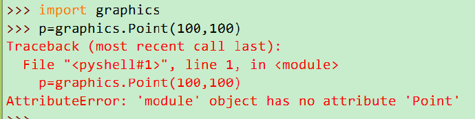 Python编程：No <wbr>module <wbr>named <wbr>'graphics'
