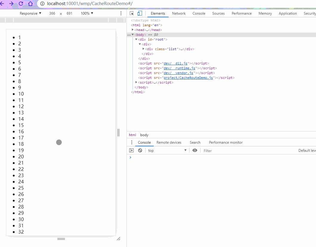 react-router-cache-route示例