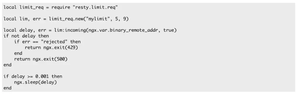 lua-resty-limit-traffic (resty.limit.req)