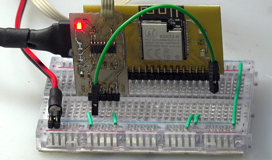 ▲ 使用ESP32-S输出送到MAX2323转接到RS232