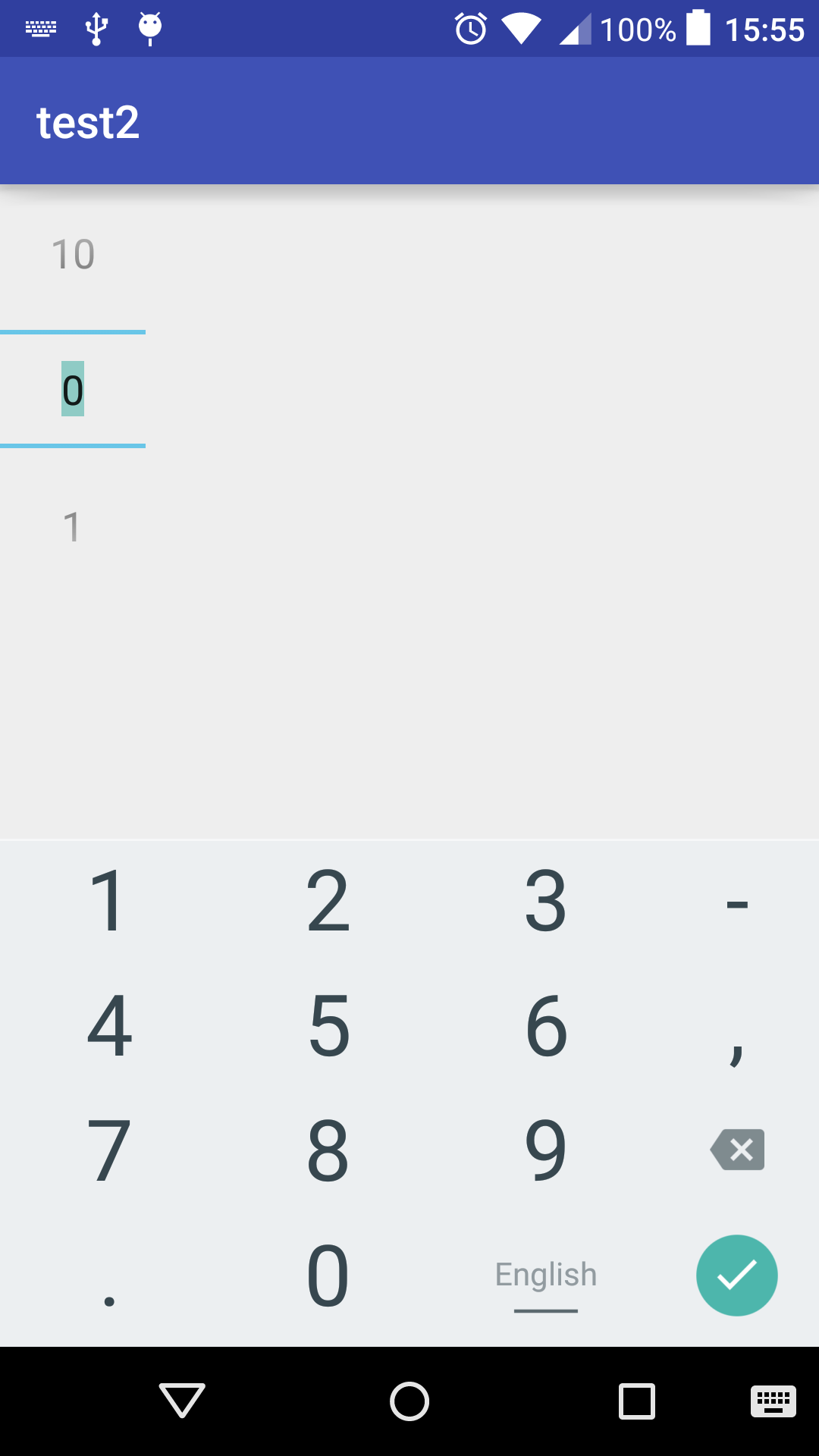 可以编辑的NumberPicker