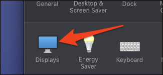 system preferences displays settings