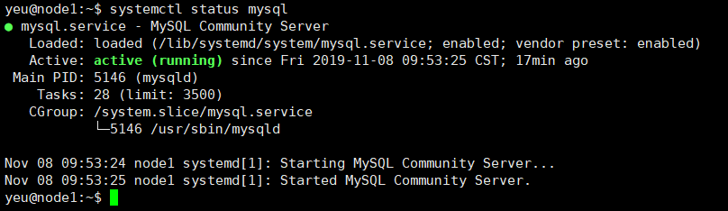 检查mysql服务状态