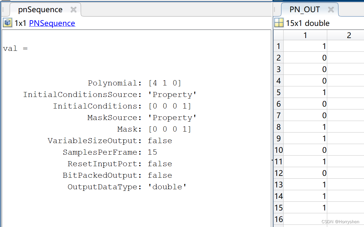 Matlab的程序运行结果