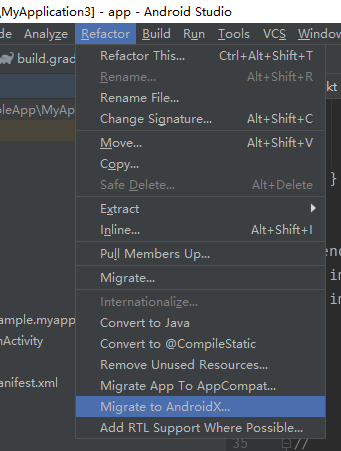 AndroidStudio为我们也提供了统一升级的工具