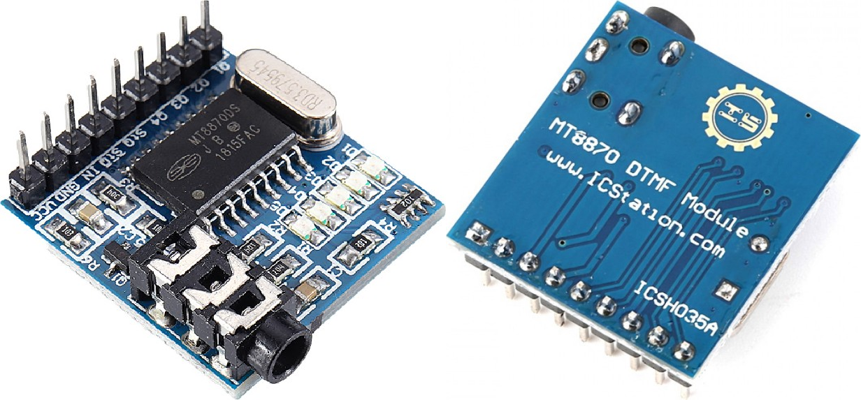 ▲ 图2.1 MT8870DS 解码模块