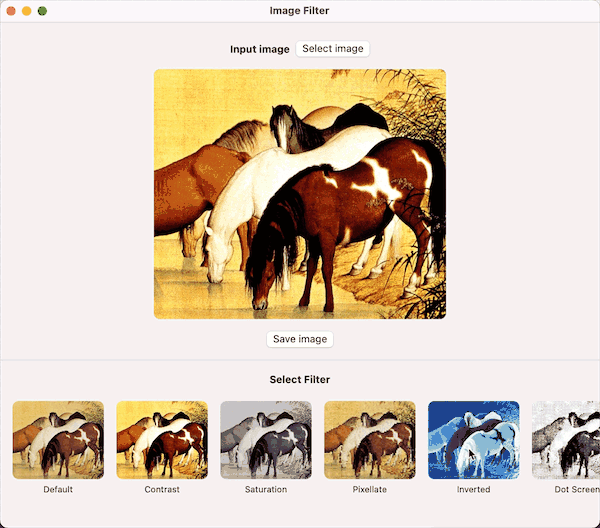 macOS SwiftUI 项目大全之图像处理App基于Metal预定义过滤器过滤图像