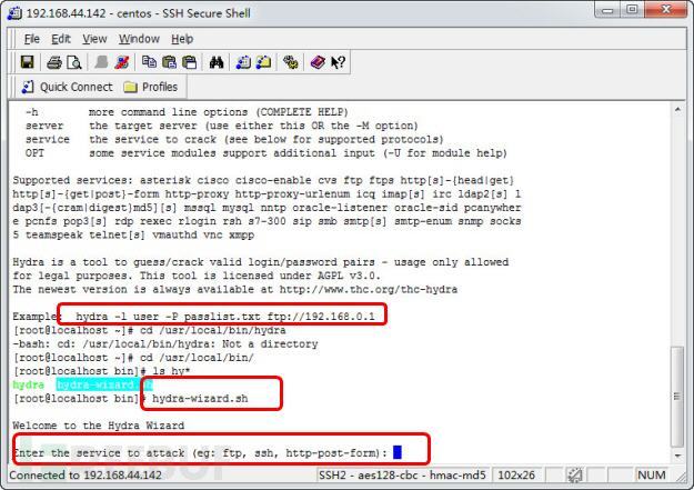 图1、使用hydra-wizard.sh进行密码破解