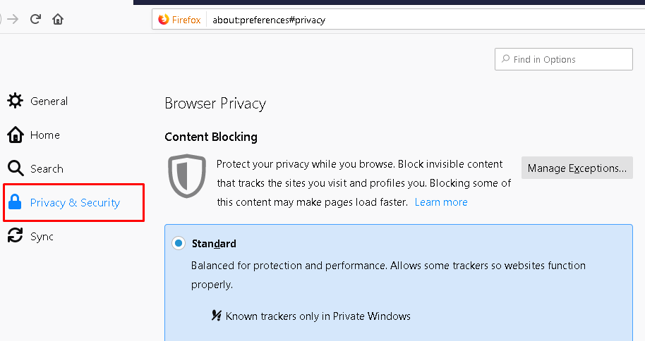 Click Privacy&Security