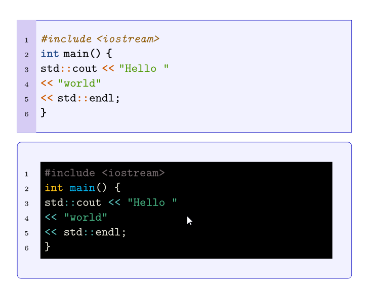 tcolorbox结合minted示例