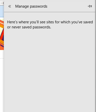 Microsoft Edge Saved Password List