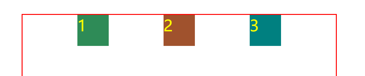 justify-content: space-evenly