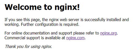nginx欢迎页面