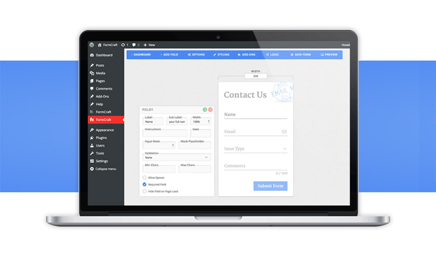 FormCraft-高级WordPress表单生成器