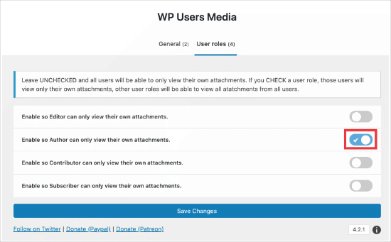 Enable authors to see attachments