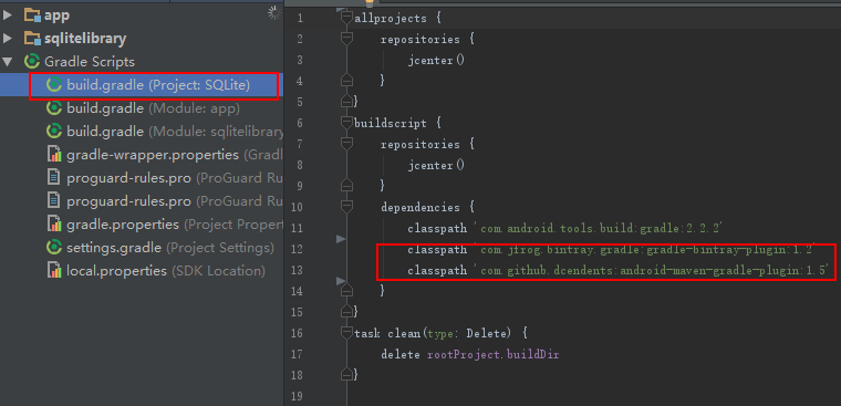 在项目根目录的配置