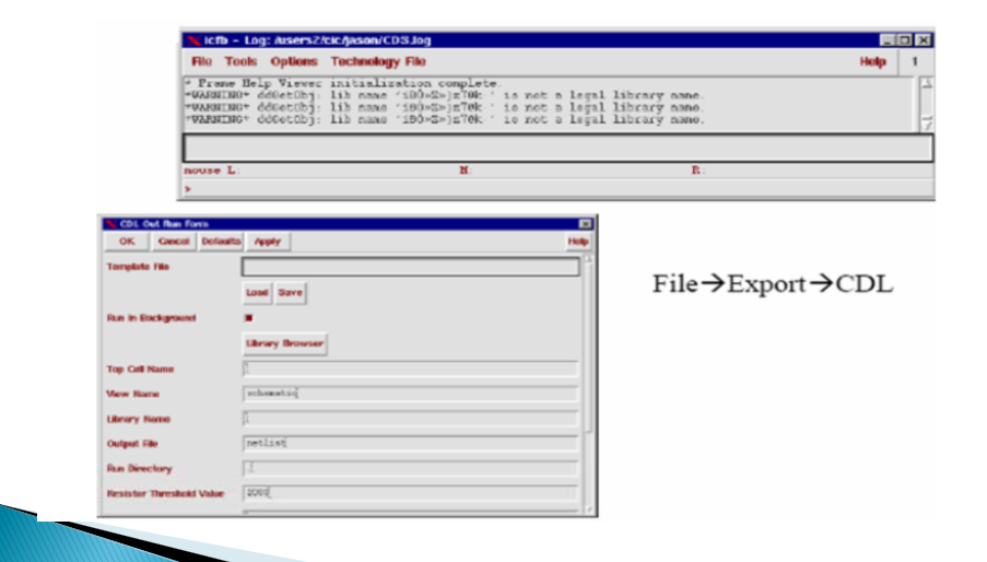 virtuoso编辑器--CDL输出操作
