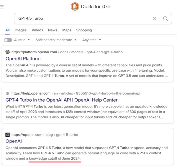 gpt-4.5 turbo意外曝光 最快明天发布！openai将再次引领ai行业