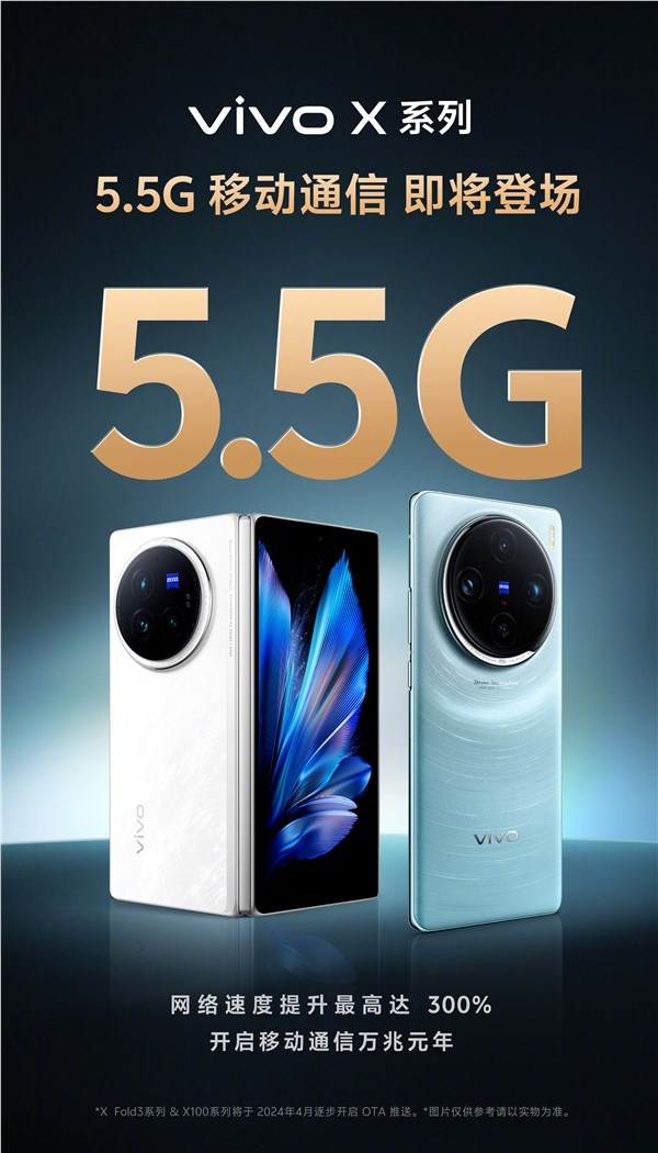 全球首款5.5g折叠屏！vivo x fold3系列将支持5.5g