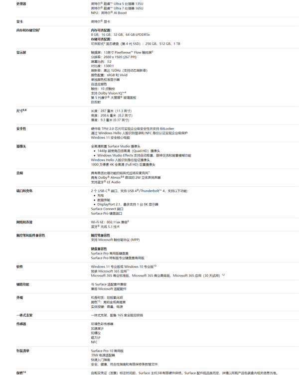 8gb 256gb售价9888元！微软surface pro 10商用版正式发布