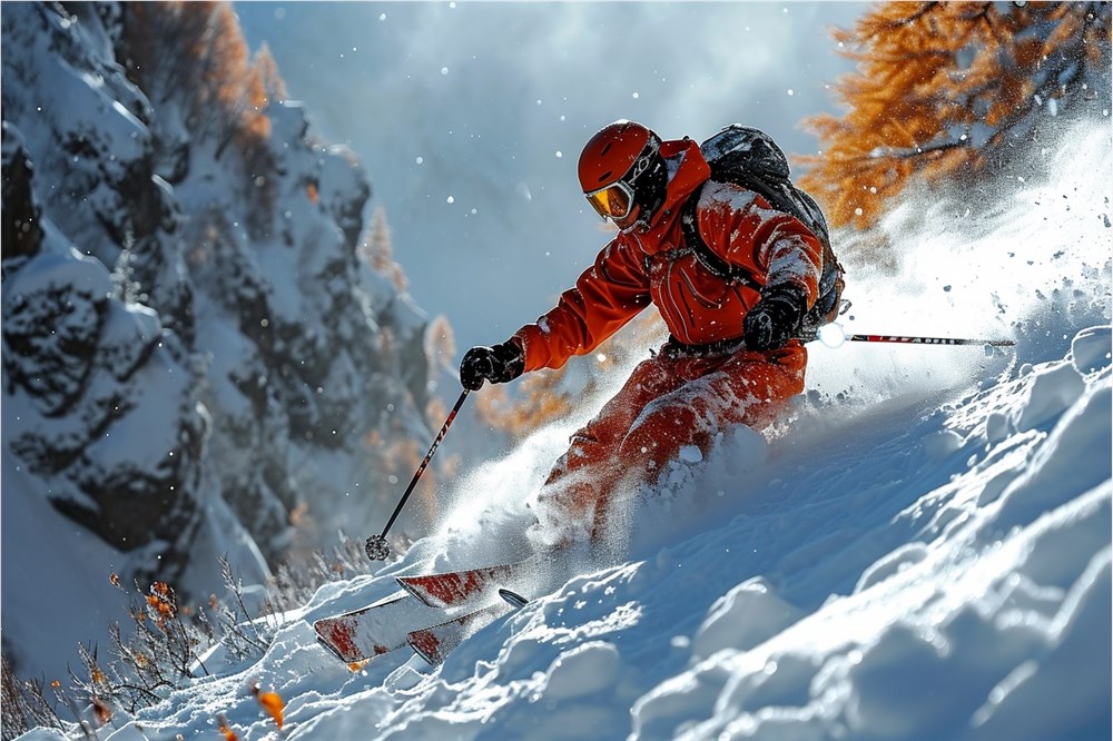 滑雪 运动 (图片来源:ai合成) 滑雪 运动