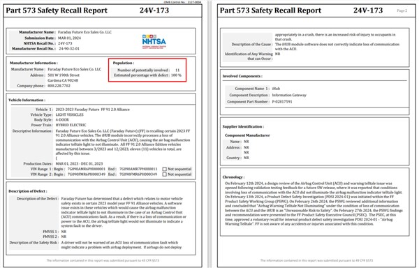 法拉第未来:ff 91已通过ota完成召回 可正常使用