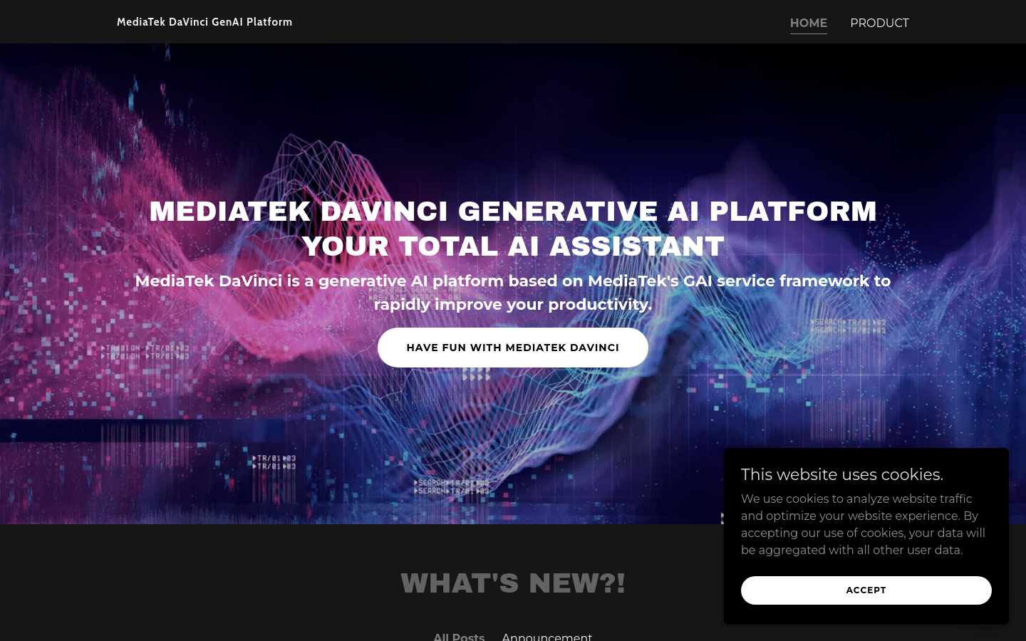 mediatek davinci genai platform