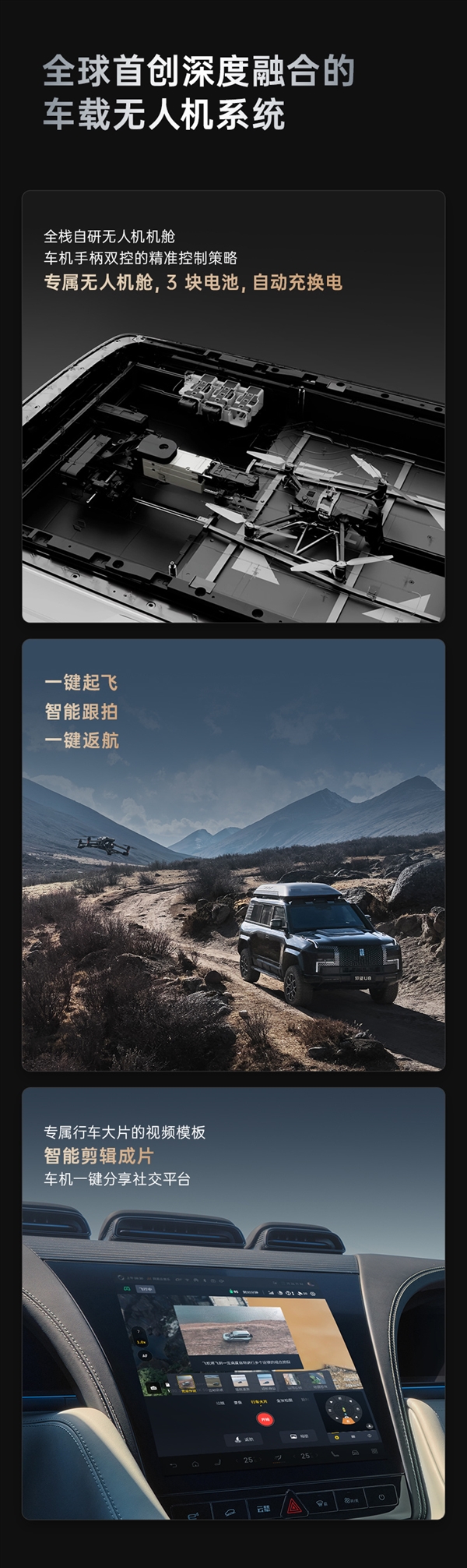 109.8万起 比亚迪仰望u8越野玩家版上市:可选装车载无人机