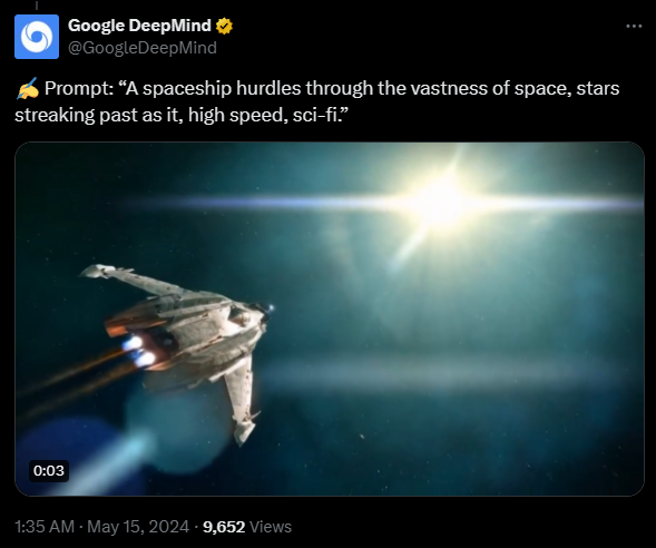 sora劲敌！谷歌视频生成模型veo发布：支持生成1080p视频