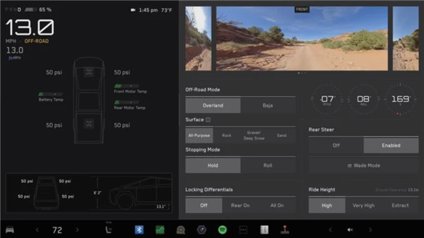 新增巴哈越野模式！特斯拉cybertruck获得升级：越野性能再次提升